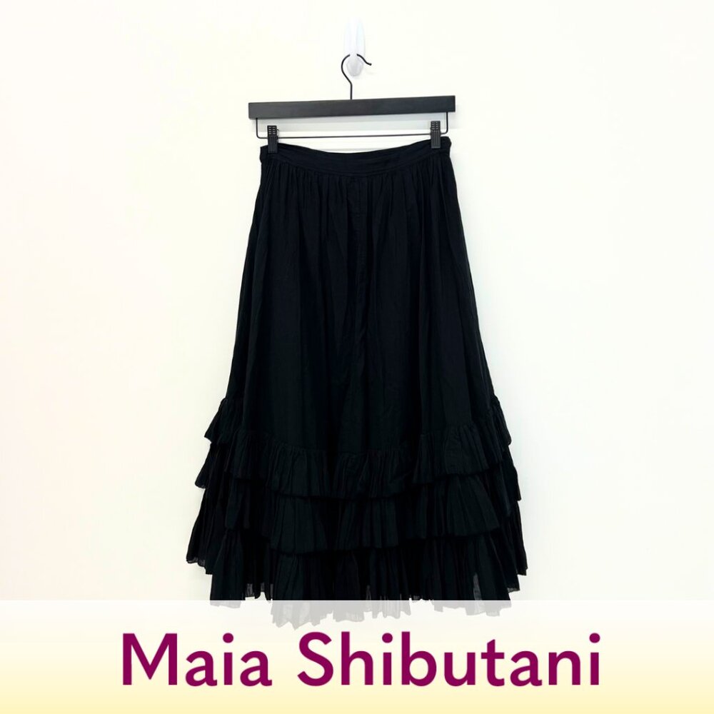Polo Ralph Lauren Black Midi Skirt